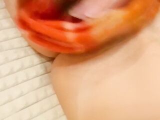 BLANKET VAGINA RUBBING, intense clitoris orgasm - Ela Stance