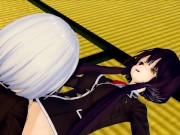 FUTA DATE A LIVE Kurumi X Tohka and Origami Tobiichi (3D HENTAI)