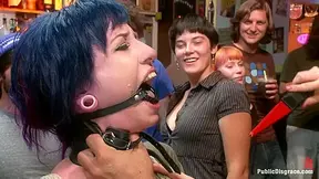 Tightly Bound And Gaged, Ass Fucked In Public - PublicDisgrace