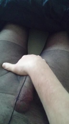 Nylonjunge and the Black Pantyhose