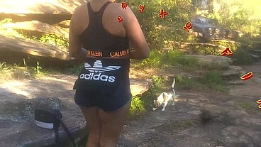 Levei ela pra conhecer a ponte que o trem passava!!! A Safada BombomD4 começou Chupar... Os Guardas chegou!!! "Sem Cortes"
