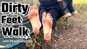 Dirty Feet Walk Outdoor with MissDiamondx - HD Version