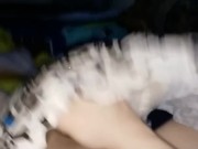 Cumming in a wet diaper.