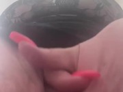 Long nails big clit tease