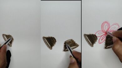 Sketching Christmas bells