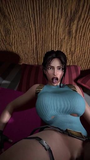 Classic Lara Croft Has Missionary Sex - Tomb Raider Parody