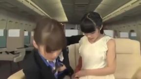 Lesbian Stewardess japanese licking