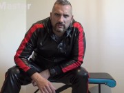 Hot dilf in shiny tracksuit verbally humiliates and farts on you. PREVIEW