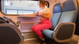 KINKY skank 18 gets filthy on the train and offer me a head among the passengers - SLAVE ITA&ENG