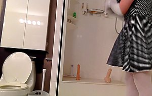 Sissy alex plays with dildos and cums