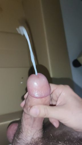 Thick cock - Massive cumshot with thick ropes