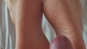 Soles fuck and cock slapping + bonus SlowMo