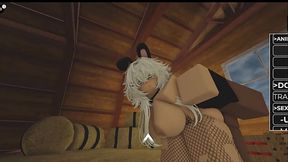 Slutty snowbunny in fishnets gets black cock deep inside her