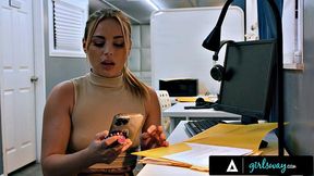 GIRLSWAY - Femdom Boss Casey Calvert Dominates Assistant Anna Claire Clouds In Her Office