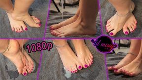 Lil Missy UK Pours your cum on her toes 1080p