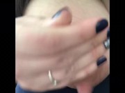 Playing with my milky titties