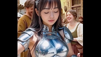 女戦士 コスチュームが破壊されてしまう！