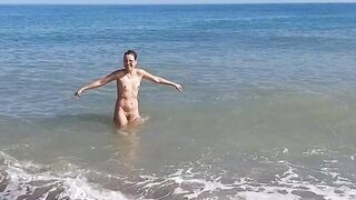 Unusual PEEING at NUDIST BEACH N2 # Enjoy with me a new OUTDOORS Nudist Beach