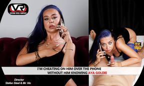 I'm cheating on him over the phone without him knowing