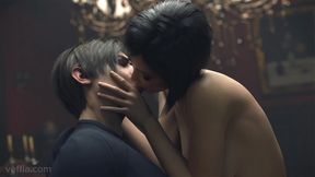 Ashley Graham's Wildest Resident Evil 4K Orgy - Leon, Ada, Claire &amp; Ingrid All Fuck Hard