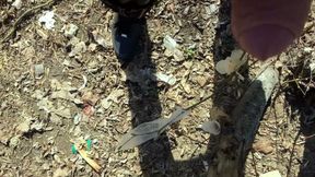 Teen Cums on Found Stranger Condoms at the Cruising Area