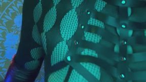 Strip Tease: No Salvation, No Forgiveness! Fishnets, leather boots, bondage harness, removal of one piece at a time …