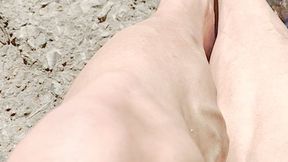 Sweaty legs by the creek