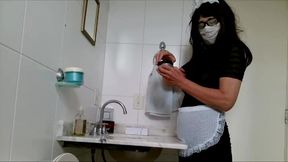 yummy girl in domestic servitude roleplay