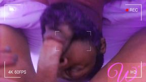 Sucking on Fat Girl Cock