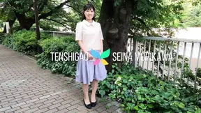 Married Japanese housewife Miss Seina Morikawa shows off her amazing