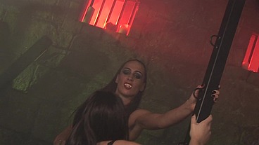 Hot Busty Vampires Kaia Kane And Tammie Lee Share Sizzling Lesbian Toy Fuck