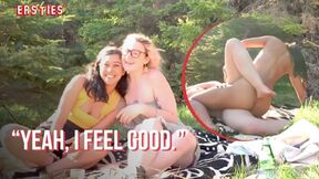 Ersties - Hanna & Jin Find a Spot in the Woods to Have Lesbian Sex