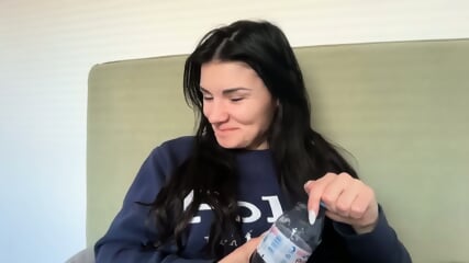 getting a footjob from someone wearing Crocs filled with jellybeans