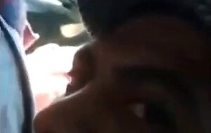 Blowjob in the Car with a Young Stud and an Older Gentleman
