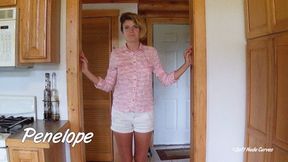 Penelope's 5 Minute 4k Nude Strip Tease & Nude Display