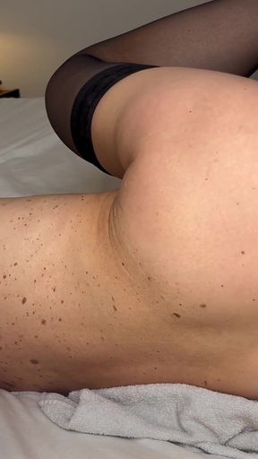 Thrilling moment from "Extremely hairy slim mature MILF fuck compilation"