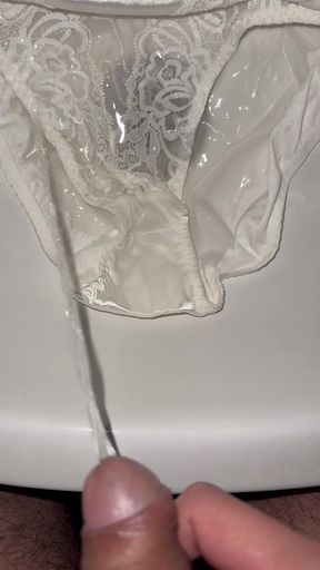 Pee on a random woman's forgotten panties in the toilet