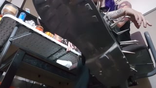 Goth Spike Boots Floor POV