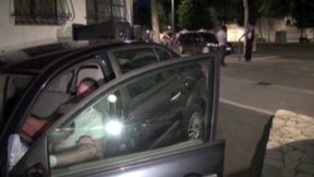 French gay twink fucked by scally in the car in street