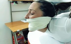 Elvira’s Tightest Hogtie - Gagged, Helpless and Humiliated