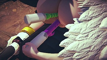 Angewomon Bondage Double Penetration - Digimon Hentai Parody