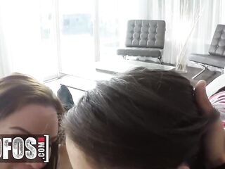 MOFOS - Diamond Foxxx Comes Home To Discover Her Babysitter Ziggy Star Sucking A Shlong, Gives a decision To Join In