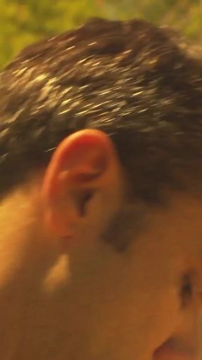 Key moment from "Attractive young blonde with small tits fucked by cowboys big hard dick"