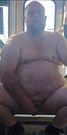 Chub gets nude and slaps his balls in boat