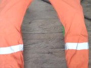 Straight athletic guy masturbates then cums intensely (massive cumshot)