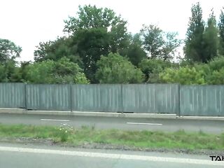 Wendy gets "Take-Van" screw on the way home