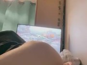 Slutty Femboy Plays With Dildo and Shakes His Cute Ass To Please You