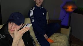 Cute Twinks Have a Threesome While Their Parents Are Not at Home