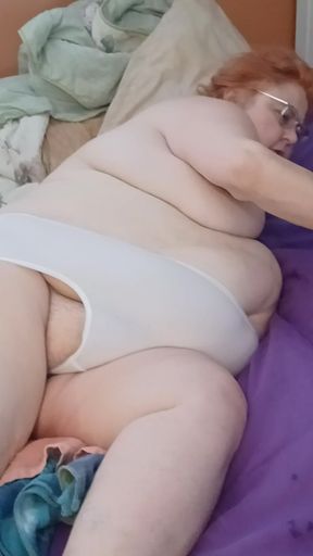 Putting on White Panties and Make Them Full of My Cum