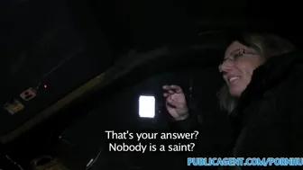 Hitchhiker gets fucked and creampied in a car by a stranger